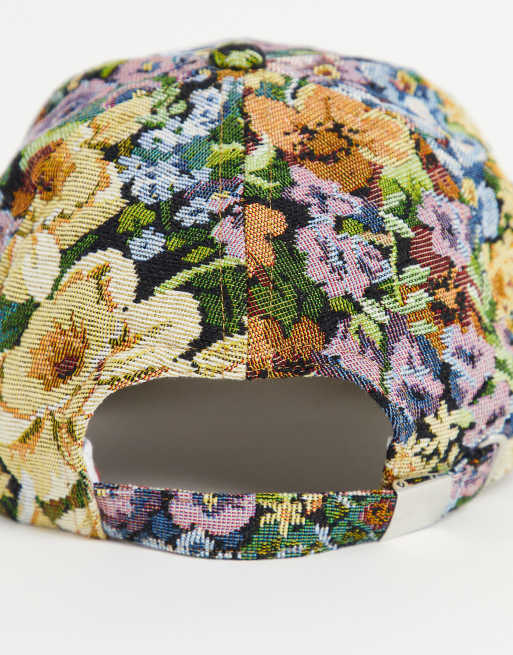 ASOS DESIGN baseball cap in floral tapestry design | ASOS display picture 3