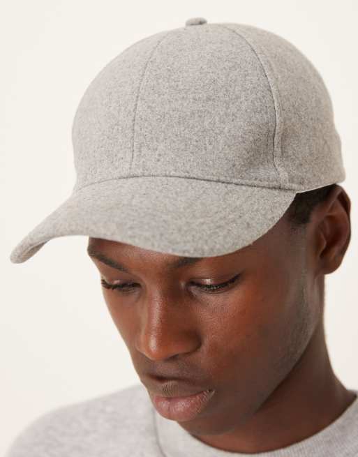 ASOS DESIGN baseball cap in gray, 2 of 3