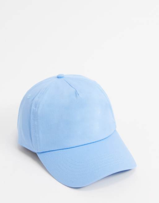 light blue hat