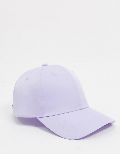 ASOS DESIGN baseball cap in lilac