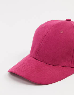 asos pink cap