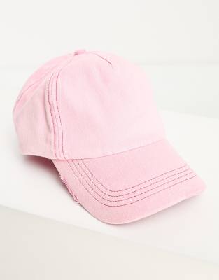 ASOS DESIGN baseball cap in washed pink | ASOS