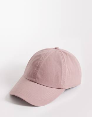 Asos Design Baseball Cap In Pink