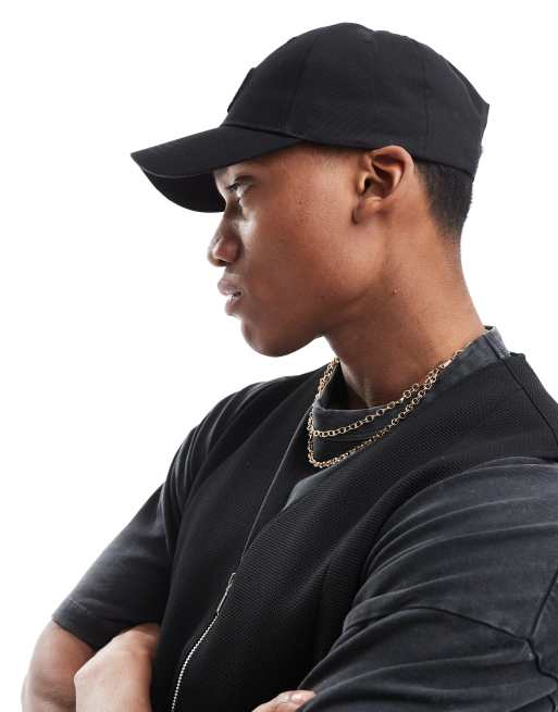 Asos design baseball cap in black online