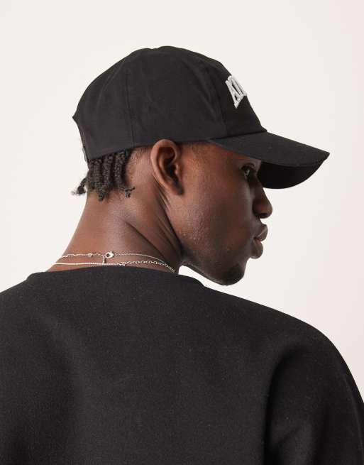 ASOS DESIGN baseball cap with graphic in black | ASOS