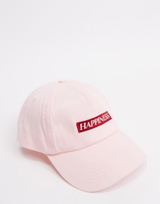 asos pink cap