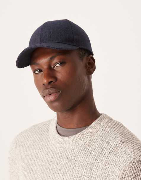 ASOS DESIGN baseball cap with stripe in navy - view 2