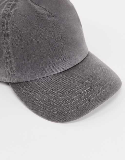 ASOS DESIGN - Baseballkasket i forvasket sort, 4 af 4