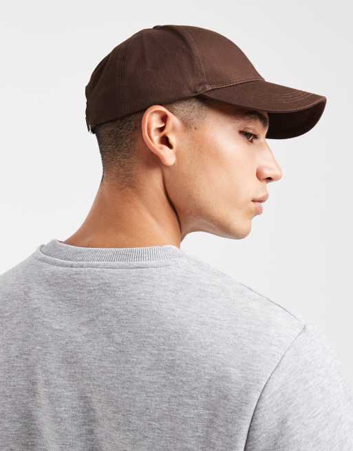 ASOS DESIGN - Baseballpet in bruin, 2 van 3