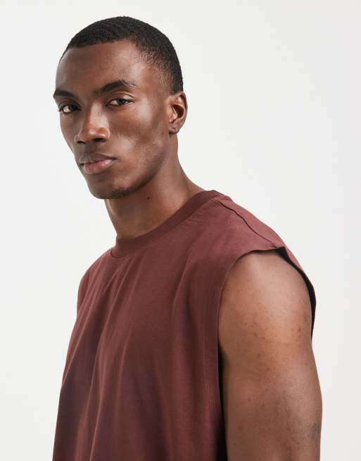 ASOS DESIGN – Basic – Brązowy top bez rękawów oversize, 2 z 5