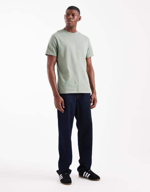 ASOS DESIGN – Basic – Jasnozielony T-shirt z okrągłym dekoltem, 2 z 5