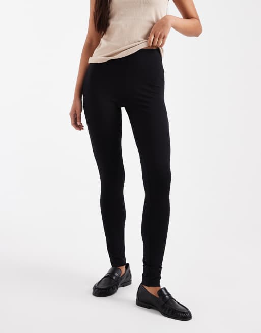 ASOS DESIGN basic jersey leggings in black, 5 of 5