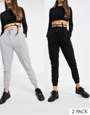 basic grey joggers