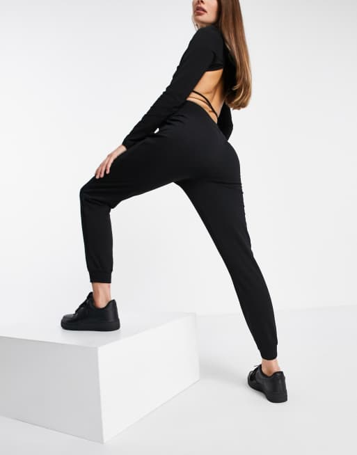 Asos design basic discount jogger with tie