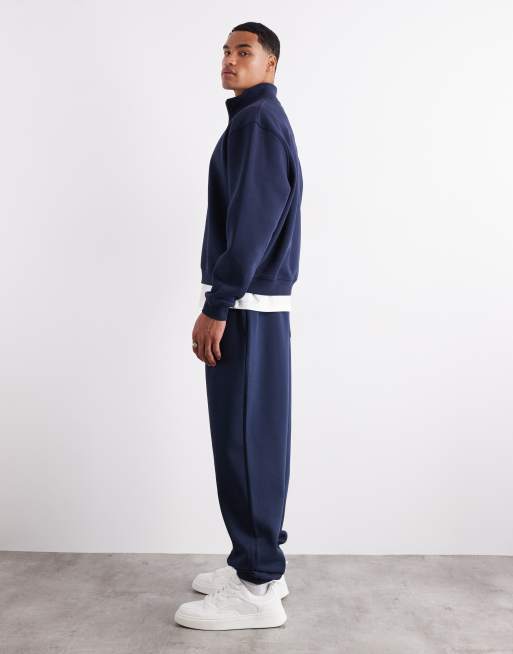 ASOS DESIGN – Basic-Jogginghose in Marineblau mit Oversize-Passform , 3 von 6