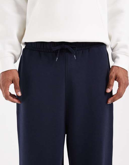 ASOS DESIGN – Basic-Jogginghose in Marineblau mit weitem Bein, 5 von 5