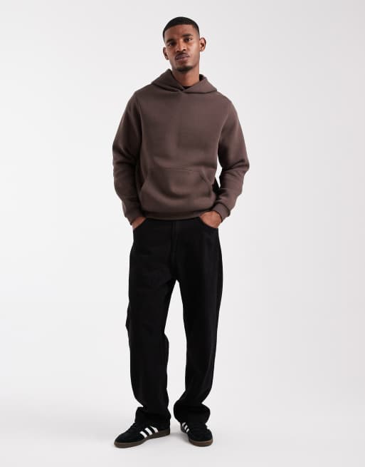 ASOS DESIGN – Basic-Kapuzenpullover in Braun, 2 von 5