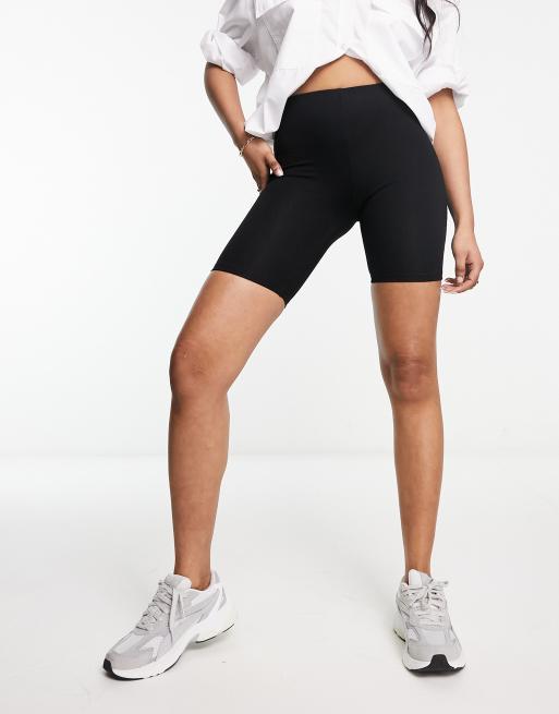 Petite Grey Marl Basic Bike Shorts, Petite