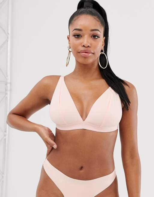 ASOS - Mix en match - Basic set van microvezel met triangel-bh in beige, 4 van 4