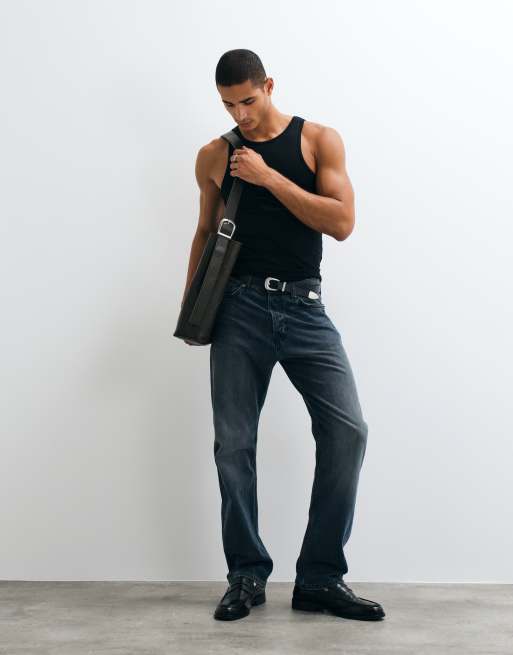ASOS DESIGN - Basic muscle fit hemdje in zwart, 2 van 5
