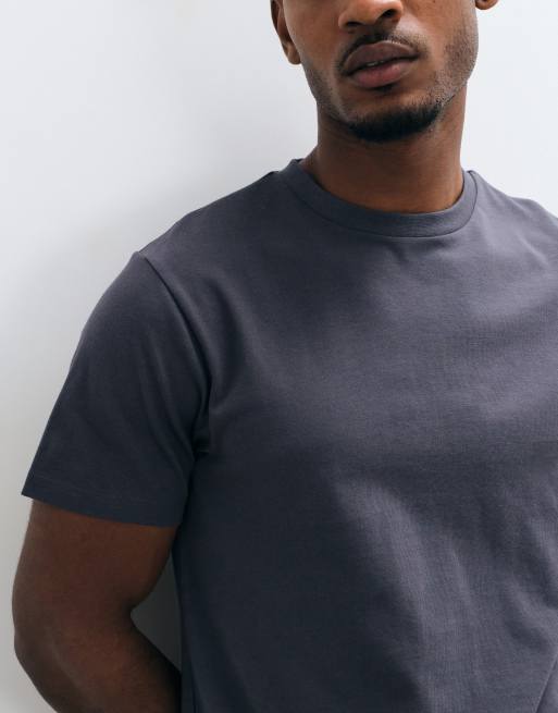 ASOS DESIGN - Basic muscle-fit T-shirt in antracietgrijs, 5 van 5