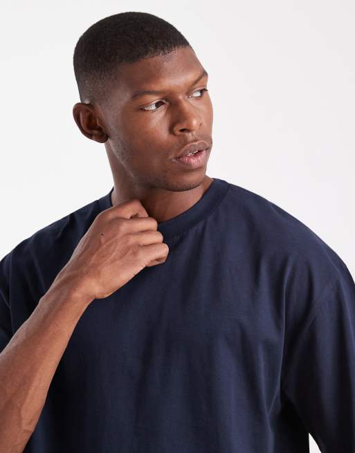 ASOS DESIGN - Basic - Ooversized T-shirt in marineblauw, 5 van 5