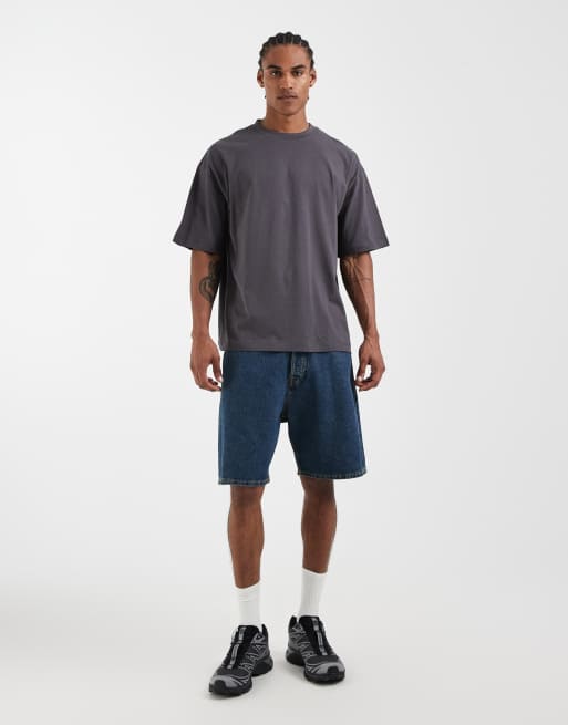 ASOS DESIGN - Basic - Oversized T-shirt in antracietgrijs, 2 van 5
