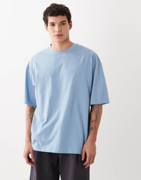 ASOS DESIGN - Basic oversized T-shirt in blauw - view 1