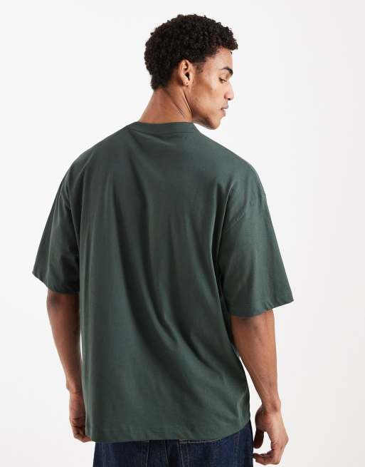ASOS DESIGN - Basic oversized T-shirt in groen, 3 van 5