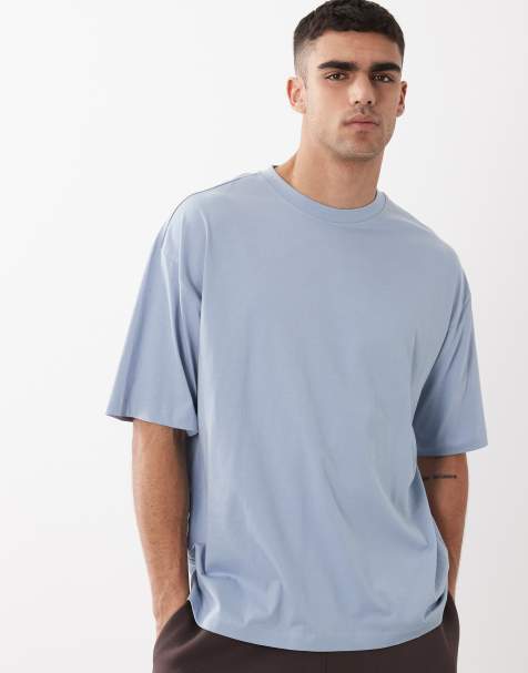ASOS DESIGN - Basic oversized T-shirt in lichtblauw - view 1