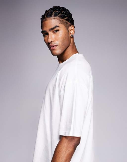 ASOS DESIGN - Basic oversized T-shirt in wit, 4 van 5