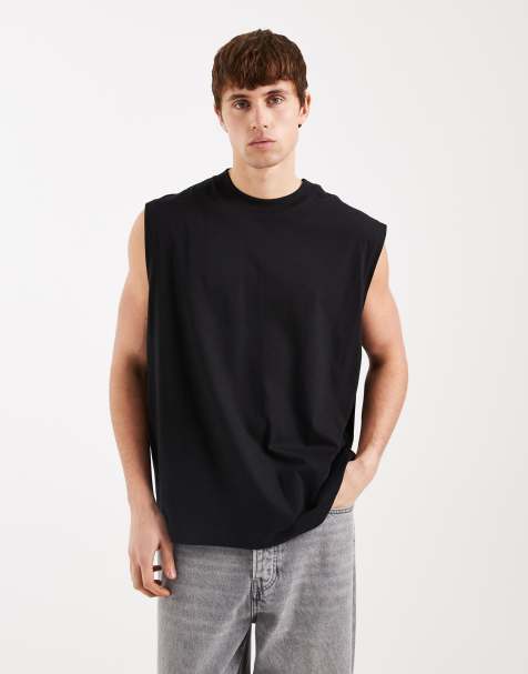 ASOS DESIGN - Basic oversized tanktop in zwart - view 1