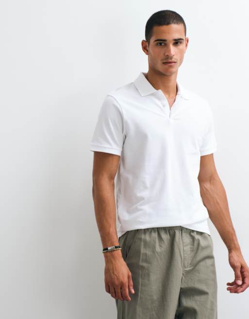 ASOS DESIGN – Basic-Polohemd aus Pikee in Weiß mit Regular-Fit-Schnitt, 4 von 10