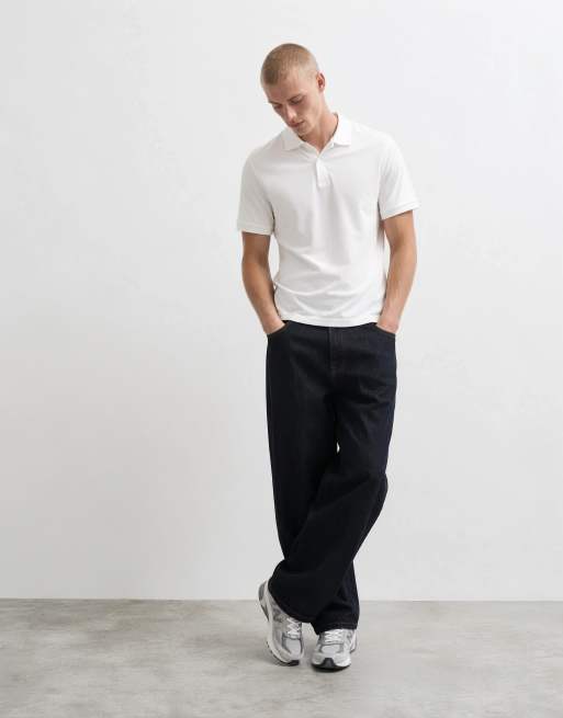 ASOS DESIGN – Basic-Polohemd aus Pikee in Weiß mit Regular-Fit-Schnitt, 7 von 10