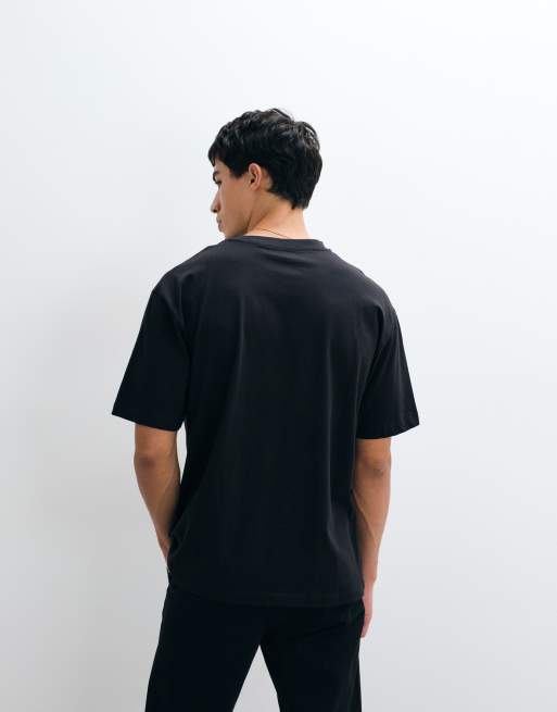 ASOS DESIGN - Basic ruimvallend T-shirt in zwart, 5 van 5