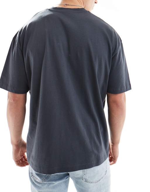 ASOS DESIGN - Basic - Set van 3 oversized T-shirts in crème, antracietgrijs en kaki, 4 van 4