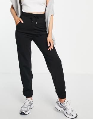 ladies black skinny joggers