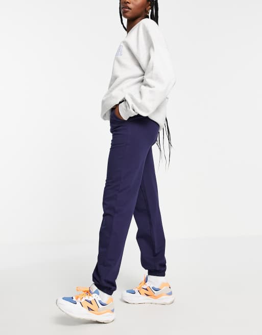 ASOS DESIGN basic slim jogger in navy
