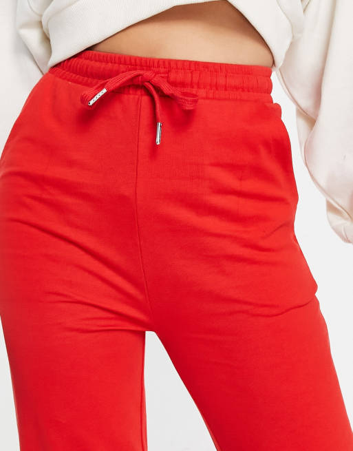 Topshop sale red joggers