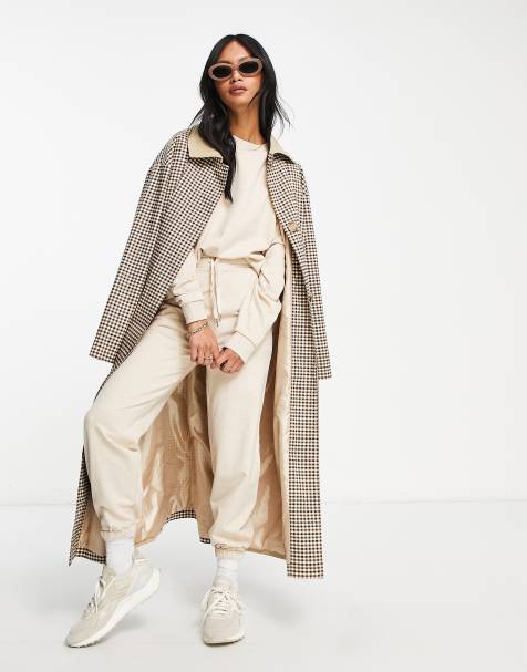 ASOS DESIGN basic slim trackies in oatmeal marl - view 1