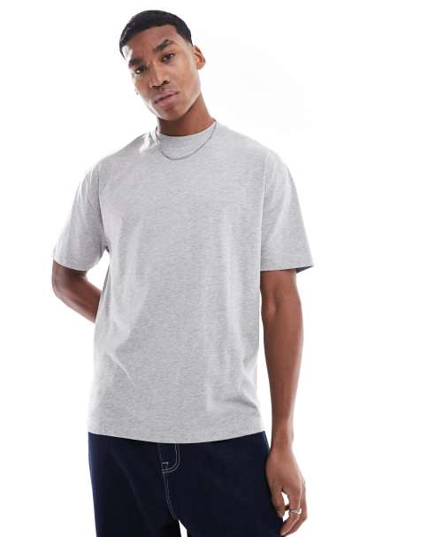 ASOS DESIGN Essentials relaxed t-shirt in grey marl 