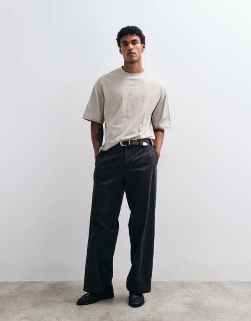 ASOS DESIGN – Basic – Szary T-shirt oversize, 3 z 5