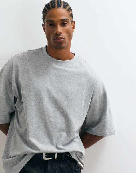 ASOS DESIGN – Basic – Szary T-shirt oversize - view 1