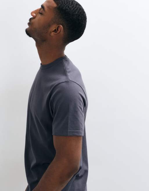 ASOS DESIGN – Basic-T-Shirt in Anthrazit mit Regular-Fit-Schnitt, 3 von 5