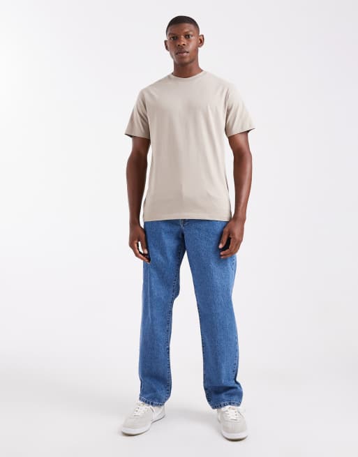 ASOS DESIGN – Basic-T-Shirt in Beige mit Regular-Fit-Schnitt, 2 von 5