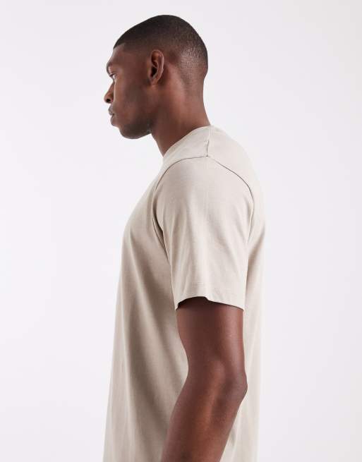 ASOS DESIGN – Basic-T-Shirt in Beige mit Regular-Fit-Schnitt, 4 von 5