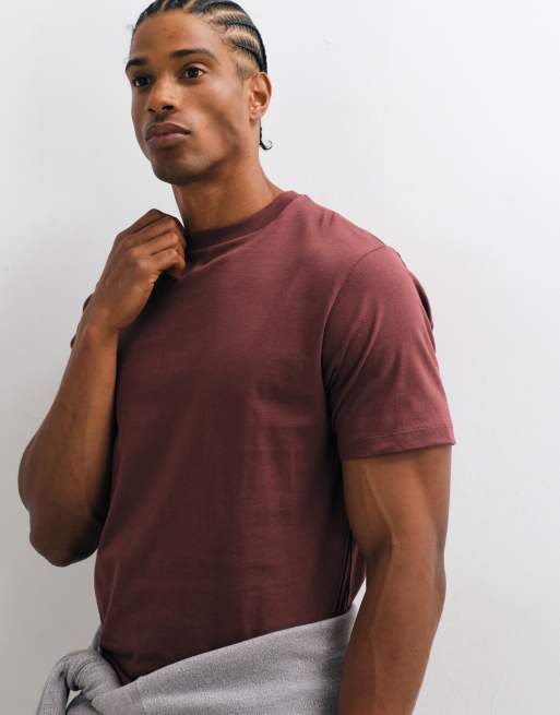 ASOS DESIGN – Basic-T-Shirt in Braun mit Regular-Fit-Schnitt, 5 von 5