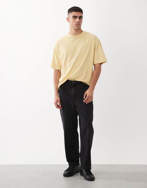 ASOS DESIGN – Basic-T-Shirt in Gelb mit Oversize-Schnitt, 2 von 5