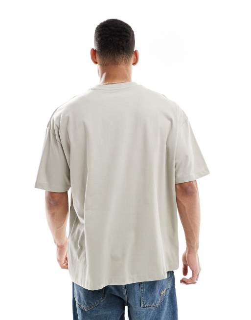 ASOS DESIGN – Basic-T-Shirt in Grau mit Oversize-Schnitt, 2 von 4