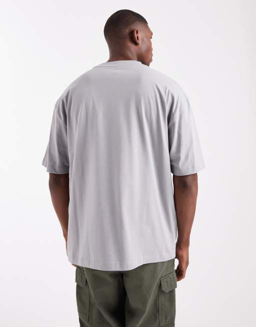 ASOS DESIGN – Basic-T-Shirt in Grau mit Oversize-Schnitt, 3 von 5